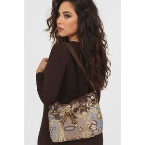 Spartina 449 Bag Shoulder Purse Handbag Brown Blue Paisley Women's Woman's